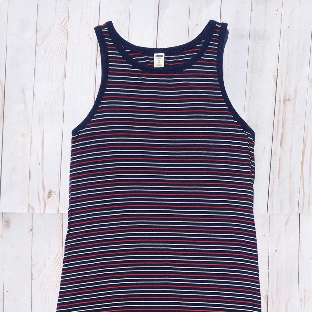Old Navy Red, White, and Blue Swing Dress Size-XS